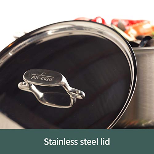 5-Ply Brushed Stainless Steel Stockpot 8 Quart C802778