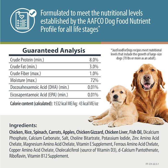 Chicken & White Rice Frozen Dog Food J308
