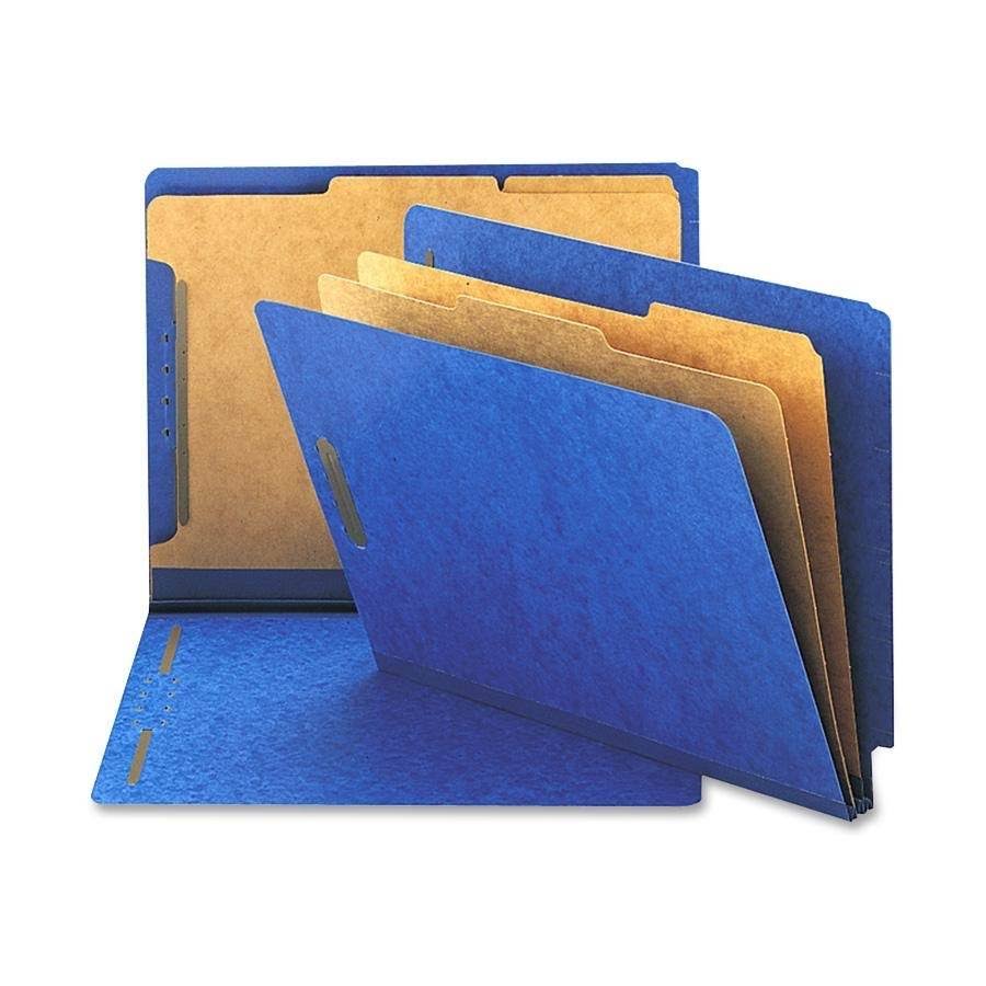 Dark Blue End Tab Pressboard Classification Folders D243