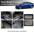 Black Rubber Trunk Mats for Tesla Model Y Y3062