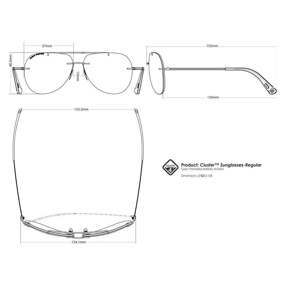 Silver Aviator Sunglasses N25815