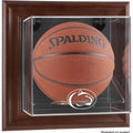 Brown Framed Wall-Mountable Basketball Display Case V91596