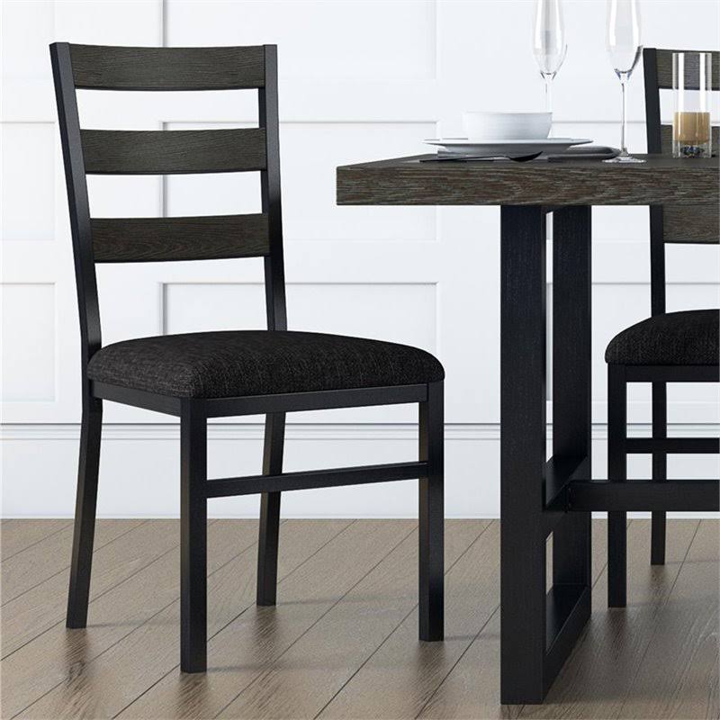 Gray Ladderback Dining Side Chair (Set of 2) I972