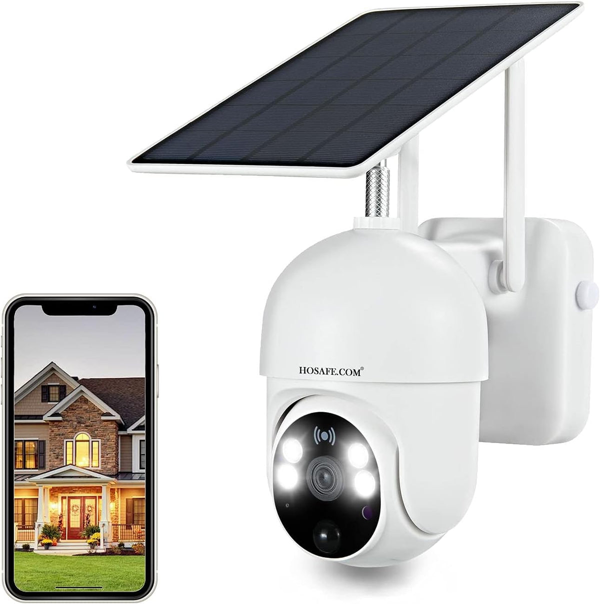 Wireless Solar Battery Powered Security Camera with Color Night Vision Y6032