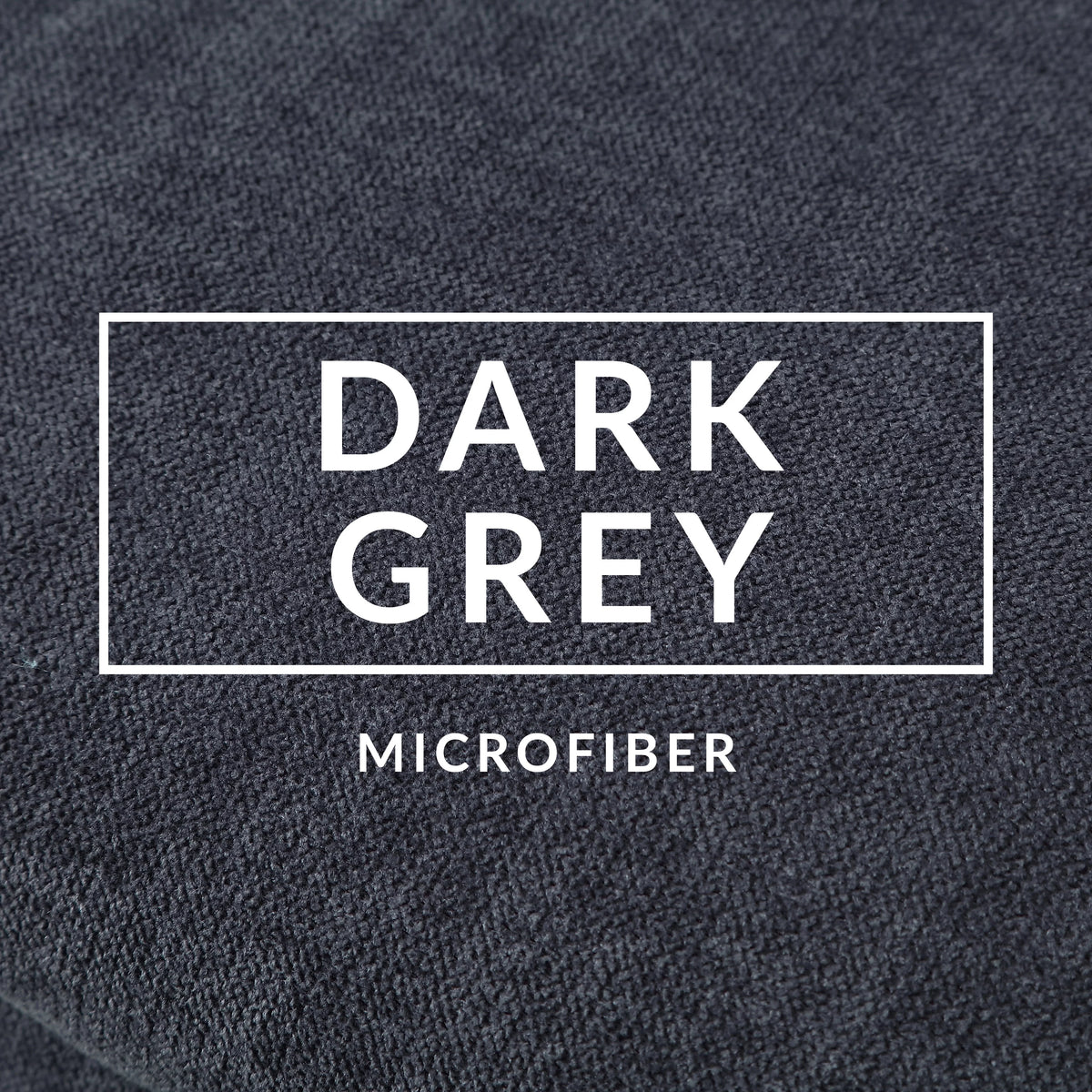 Dark Grey 2-Piece Table with Fabric Ottoman P388860