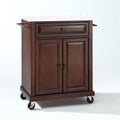 Wood Kitchen Cart with Granite Top D69706