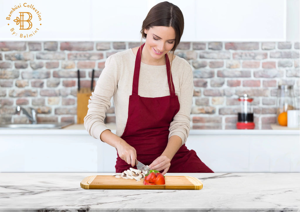 Extra Large Bamboo Cutting Board with Juice Grooves W153