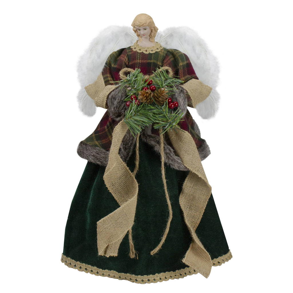 Red and Green Angel Christmas Tree Topper I735