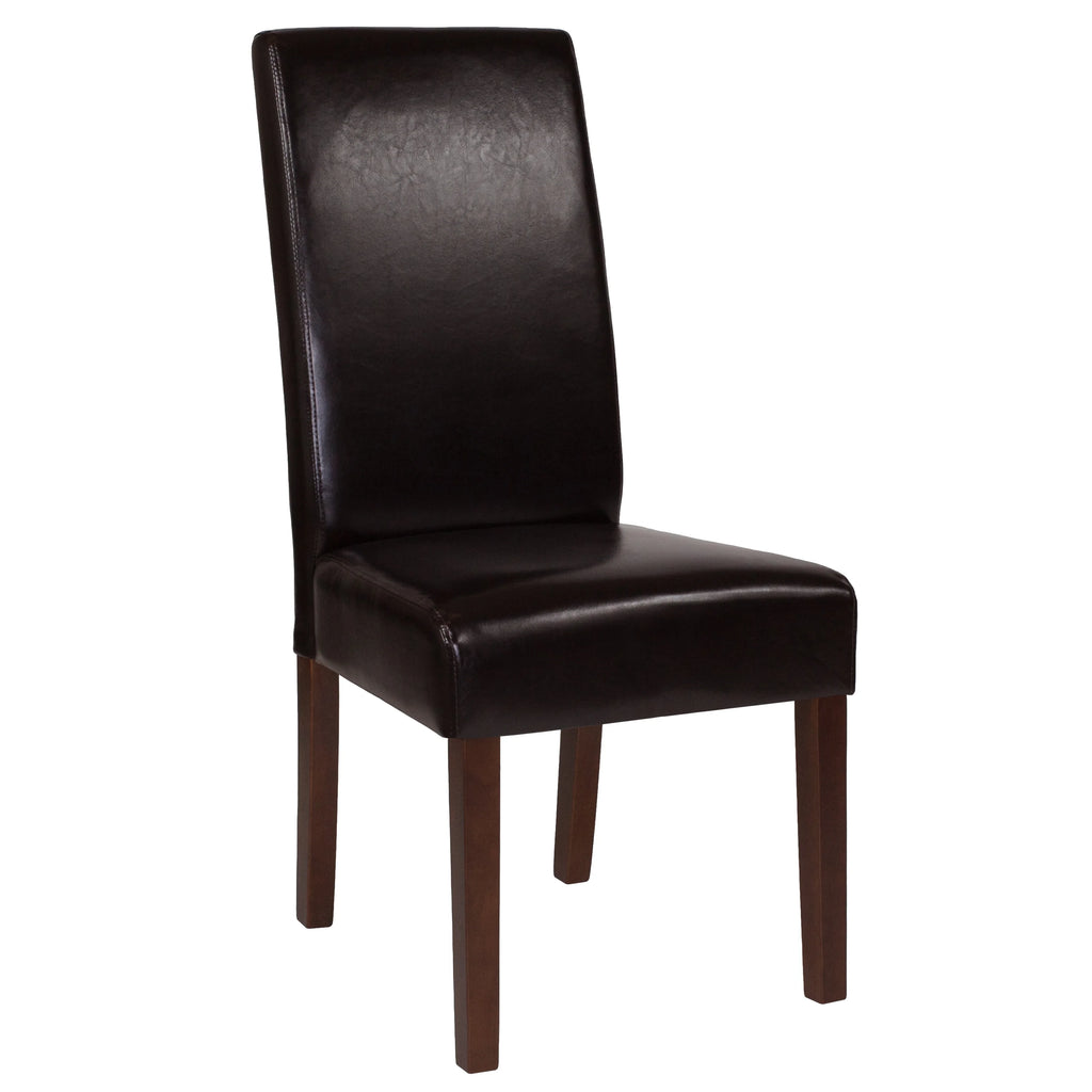 Brown Faux Leather Dining Chair R3474
