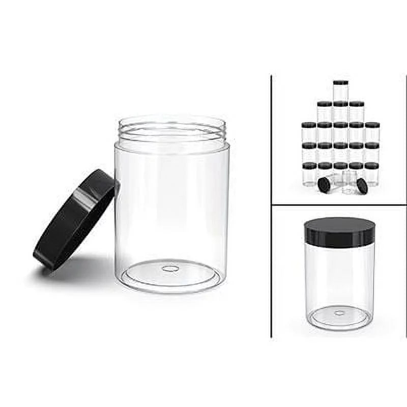 8oz BPA Free Clear Plastic Containers with Lids 30 Pack C822