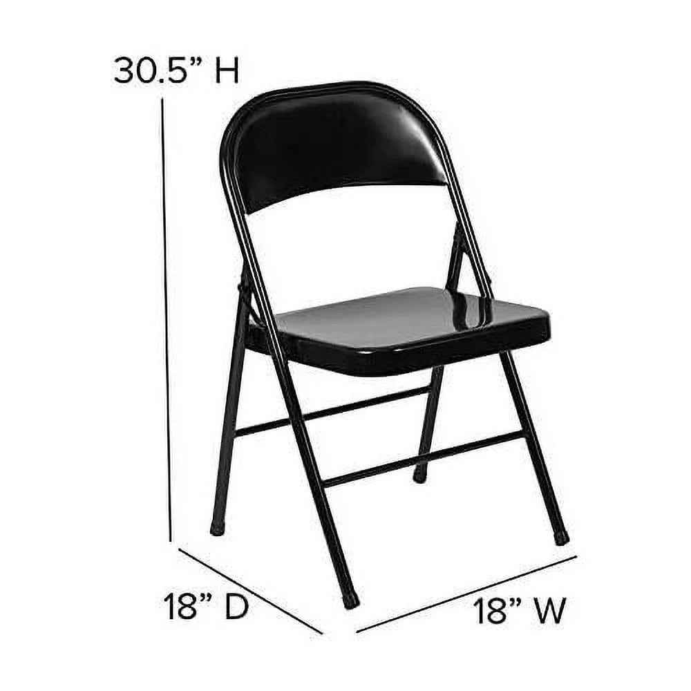Black Metal Folding Chair F50214