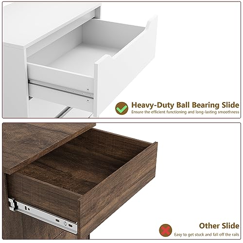 White 6 Drawer Wood Dresser E42022