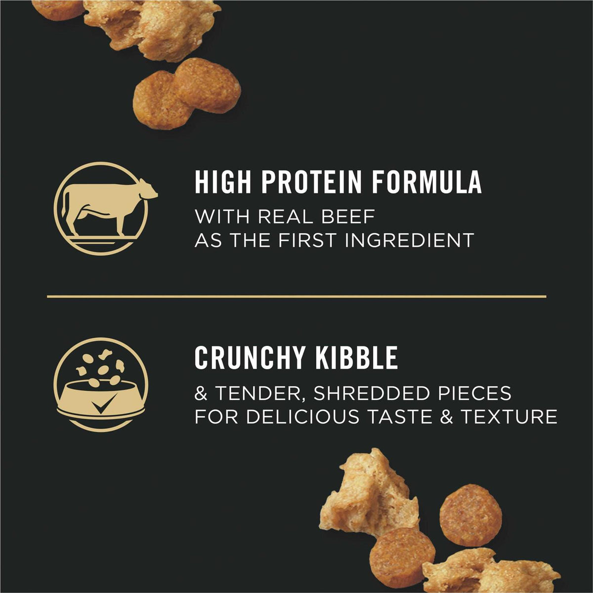 Senior Adult 7+ Complete Essentials Shredded Blend Beef & Rice Formula High Protein Dog Food E8944