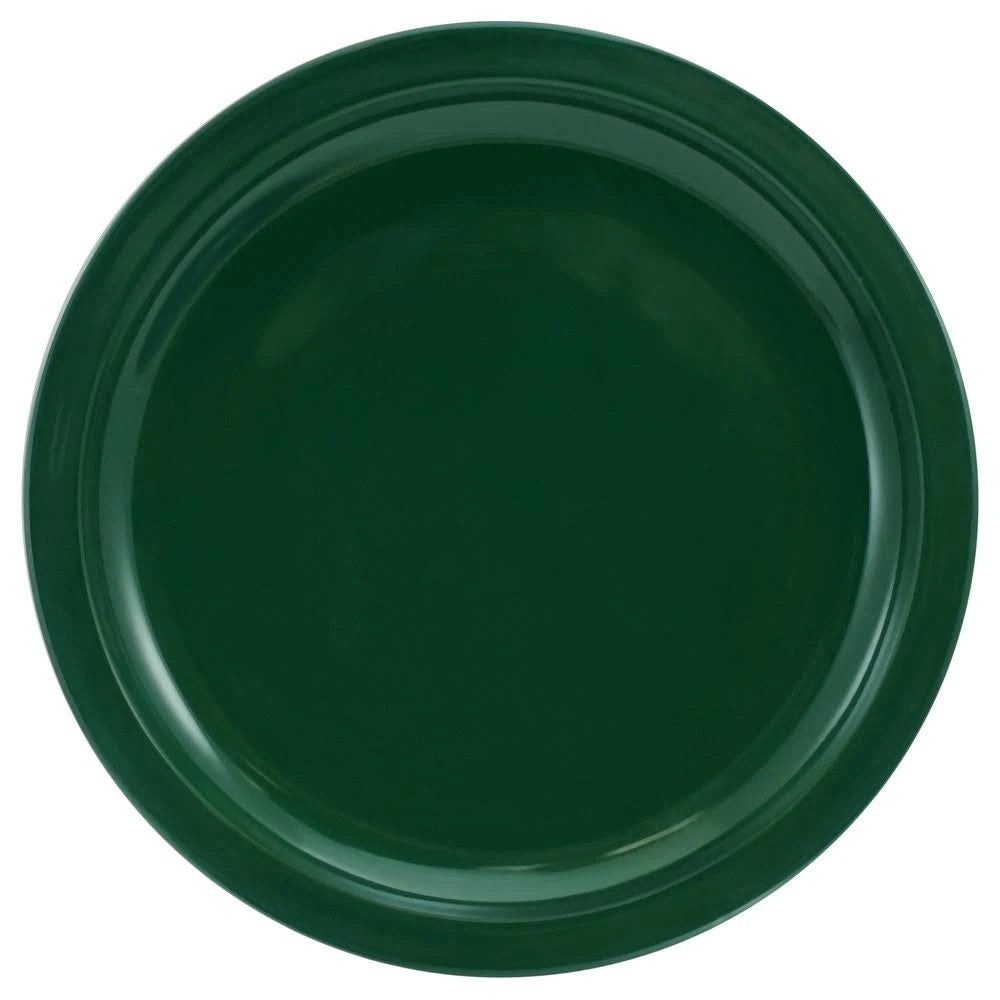 Green Stoneware Narrow Rim Plate - 36/Case V1193