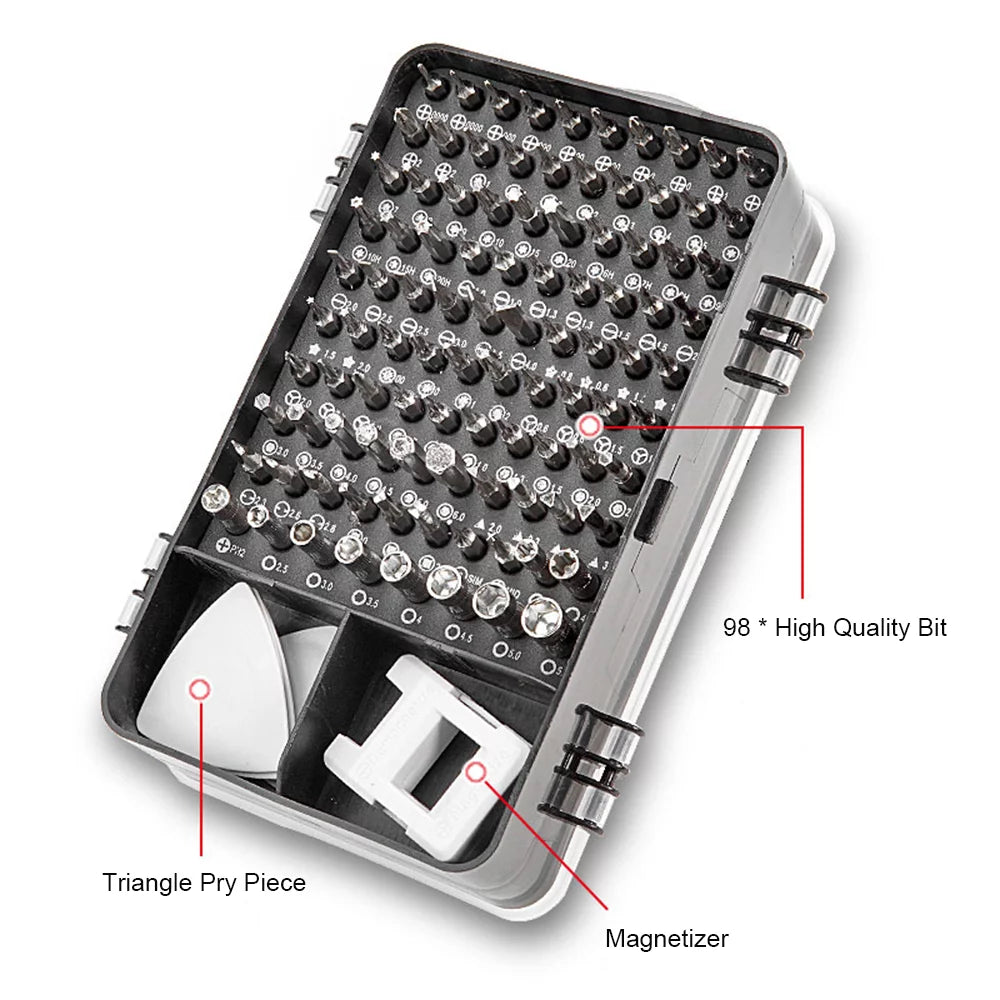115-In-1 Household Toolbox Set with 98 Bits X606549