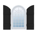 14x22W x 45x22H Vinyl Four Board Shutters with Arch Top T79973