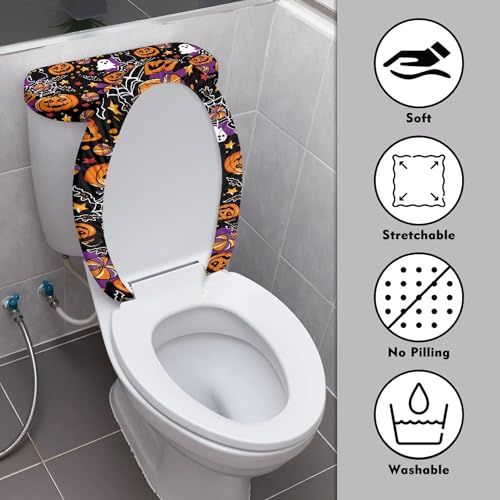 Christmas Trees Toilet Lid Cover and Toilet Tank Cover Set Stretch Seat Covers W620951