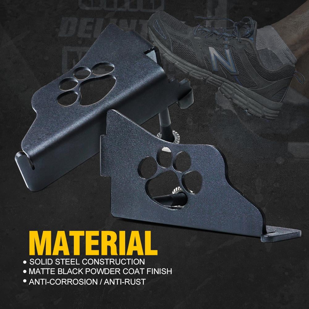Front Exterior Door Hinge Foot Pegs with Paw Print E309