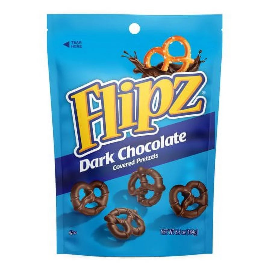 Dark Chocolate Covered Pretzels 6.5 Oz Pack of 32 F126