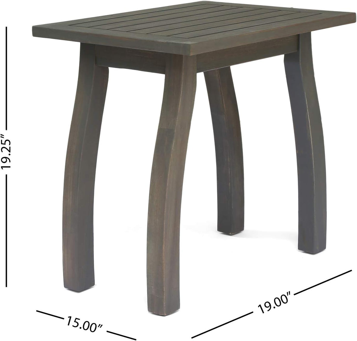 Gray Acacia Wood Accent Table Z1915