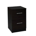 2-Drawer File Cabinet Desk High Espresso Brown J2898