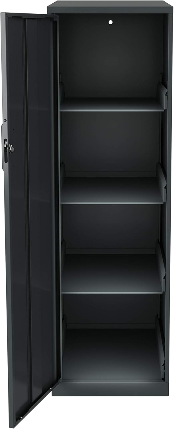 Charcoal 4 Shelf Personal Cabinet K7681