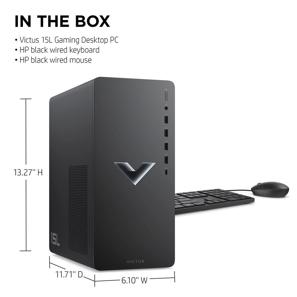 Mica Silver Gaming Desktop PC, AMD Ryzen 5 5600G, AMD RX6400, 8GB RAM, 512GB SSD C5394