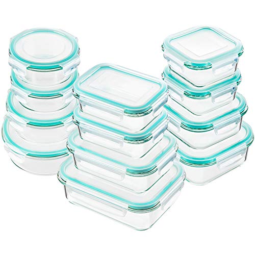24 Piece Glass Food Storage Containers with Lids C54603