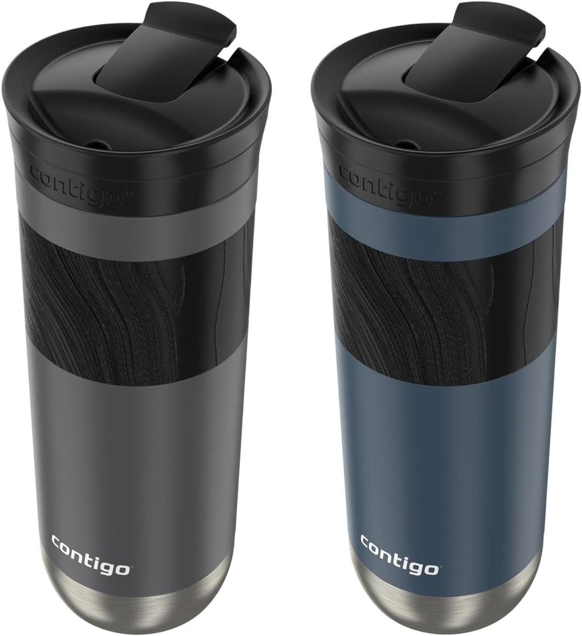 20 oz Stainless Steel Travel Mug with SNAPSEAL Lid, 2-Pack H982