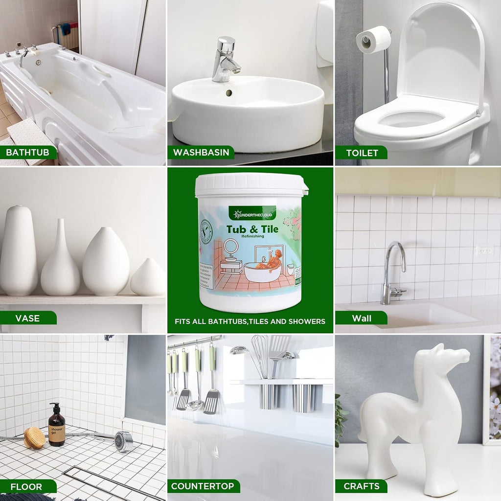 White 35 oz Tub and Tile Refinishing Kit F54882
