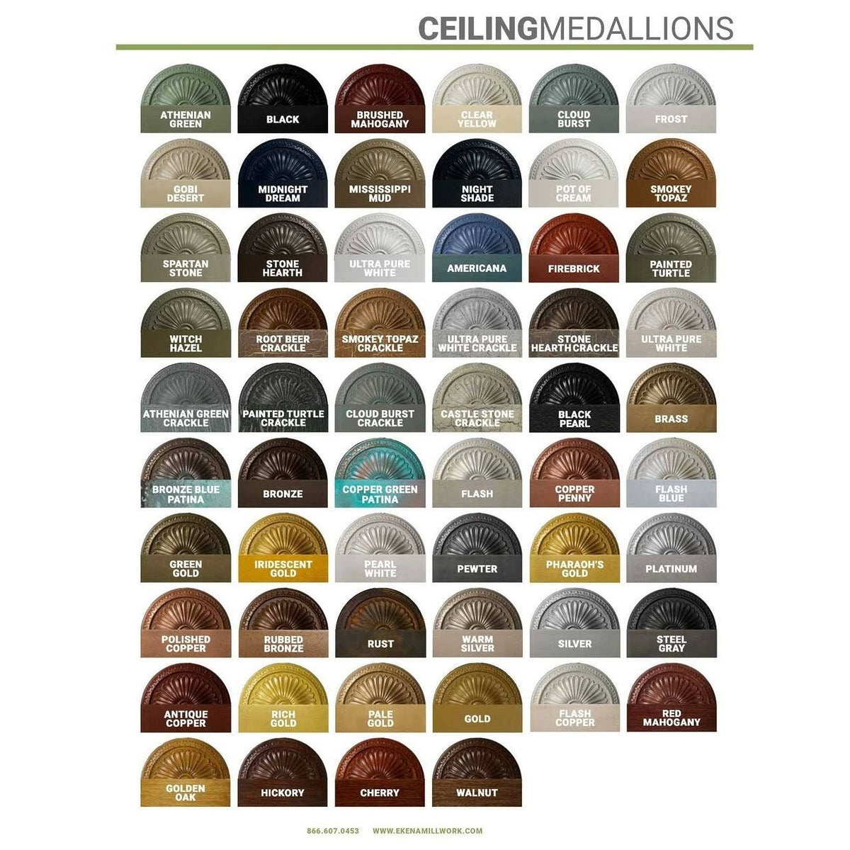 22x22OD x 6 1/4x22ID x 1 3/4x22P Ceiling Medallion C753350
