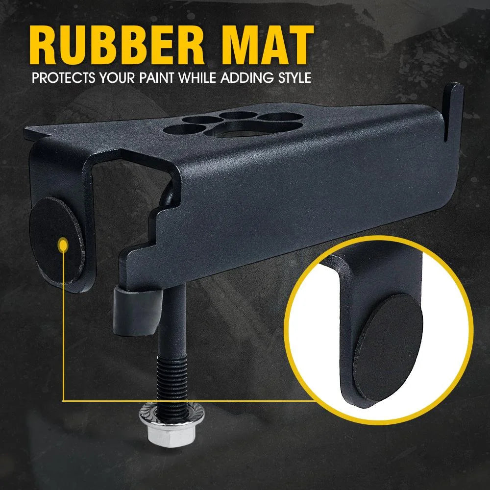 Front Exterior Door Hinge Foot Pegs with Paw Print E309