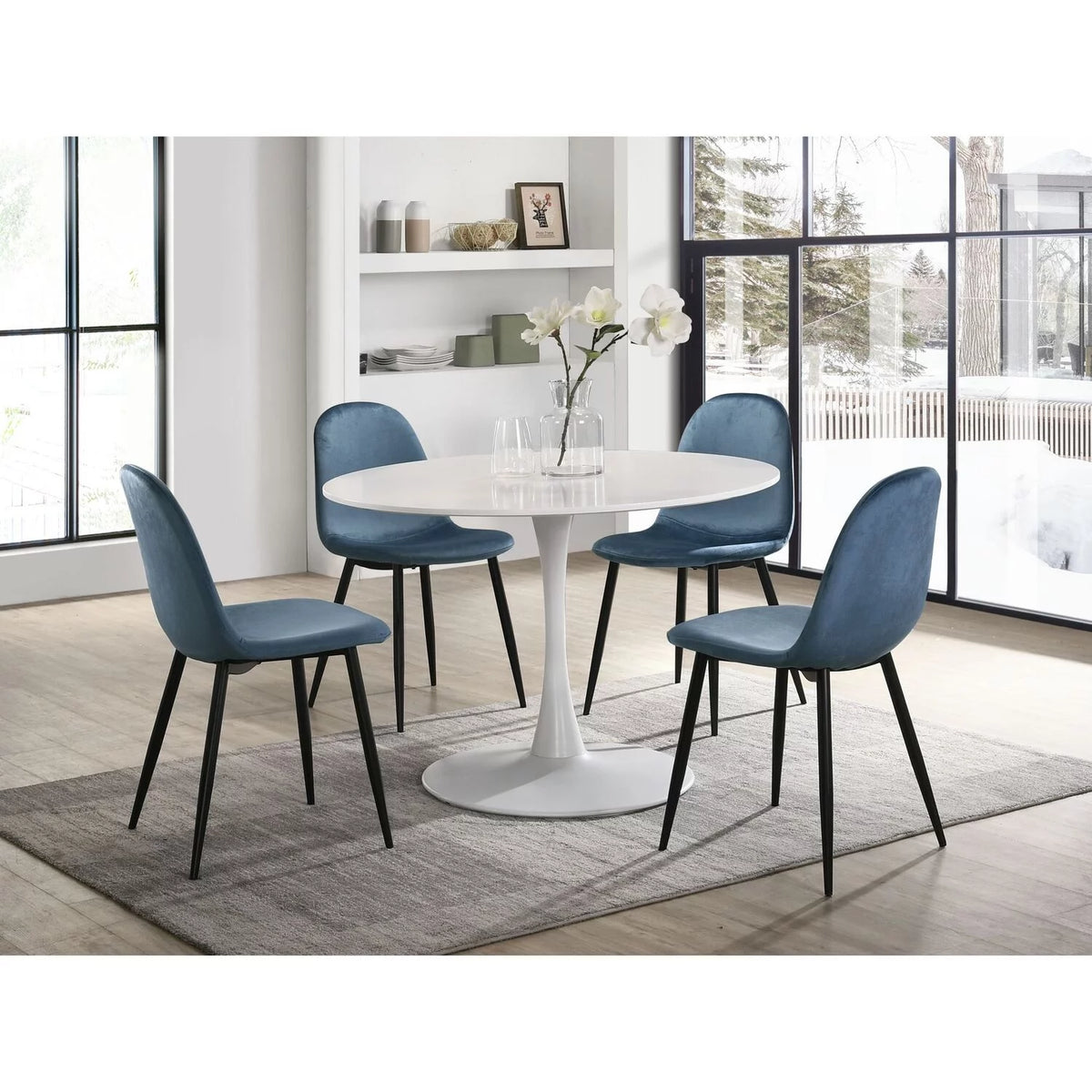 Navy 5PC Dining Set P9809