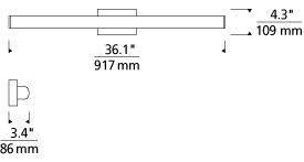 Satin Nickel 36 Bath Light Q454574