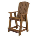 Tudor Brown Plastic Adirondack Chair K61067
