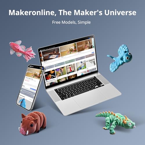 3D Printer with Multi Color Printing, 420x420x500mm Build Volume, Auto Leveling E913