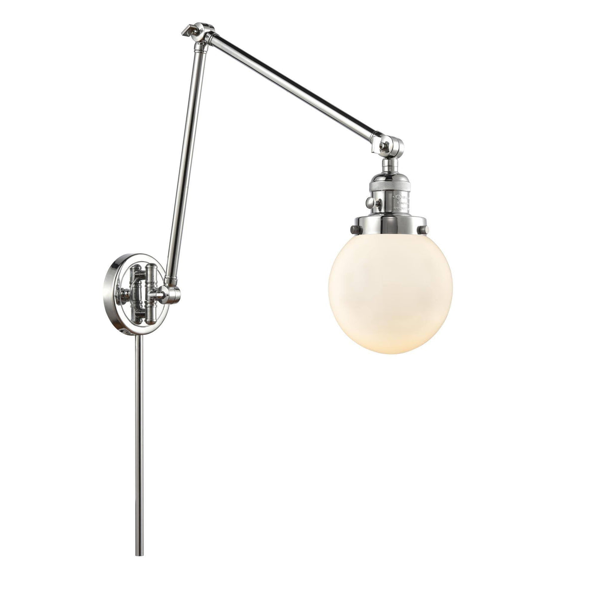 Polished Chrome Swing Arm Light B12447