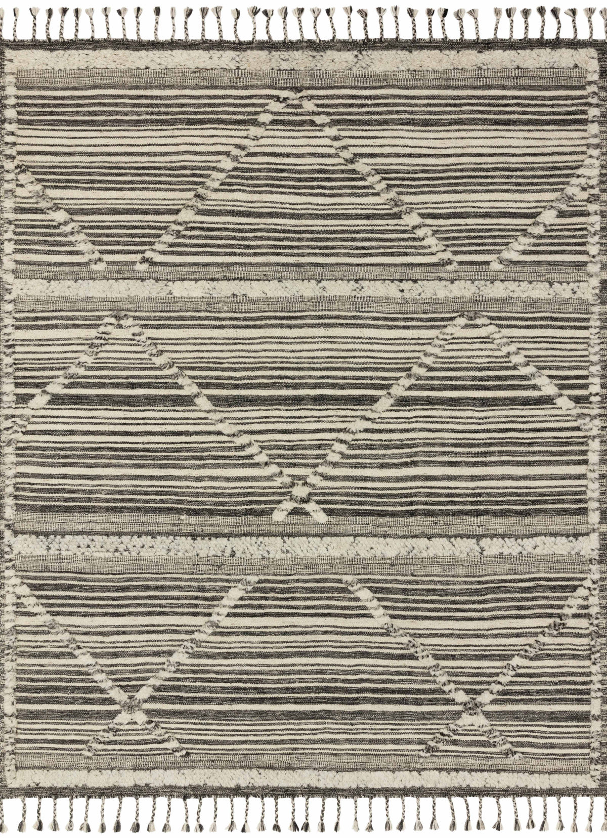 Ivory Charcoal 5'6 x 8'6 Rug M892