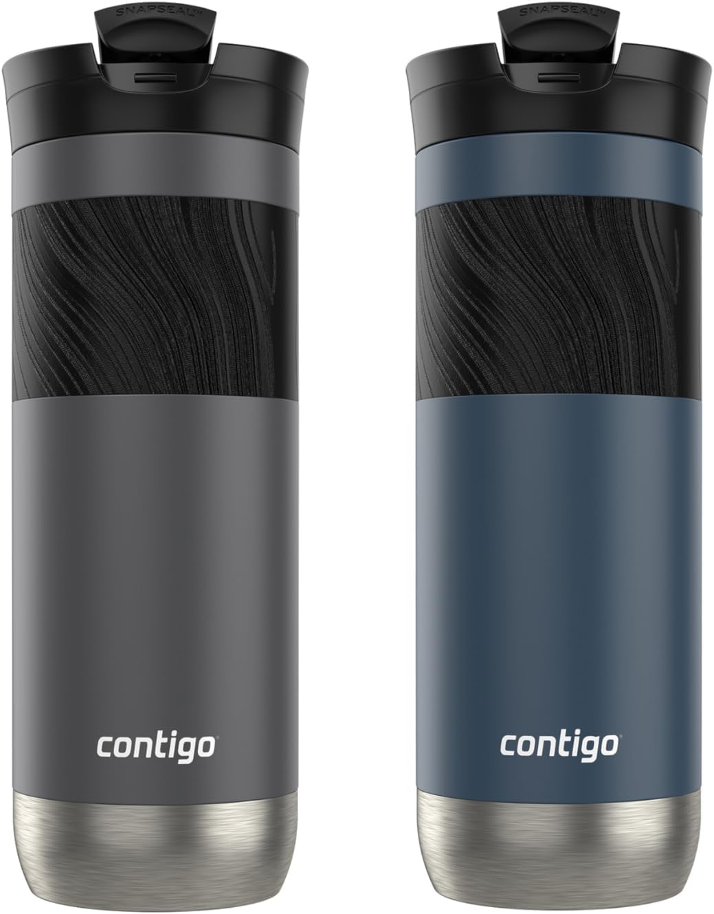 20 oz Stainless Steel Travel Mug with SNAPSEAL Lid, 2-Pack H982