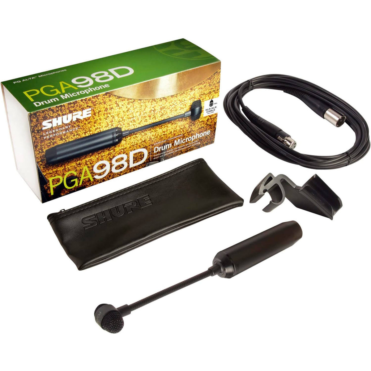 Cardioid Condenser Gooseneck Drum Microphone with Cable T4067