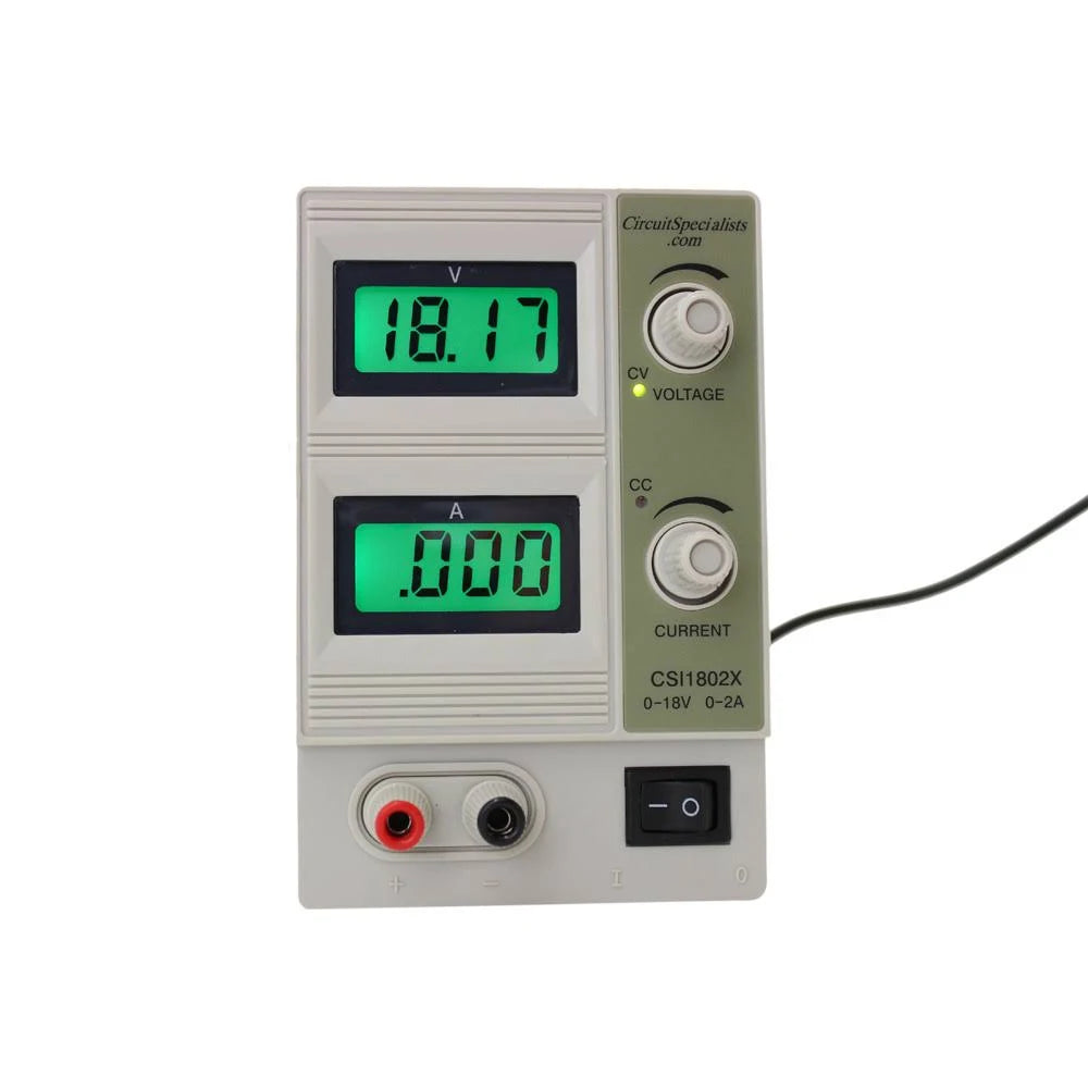 18 Volt DC 2.0 Amp Linear Bench Power Supply W4789