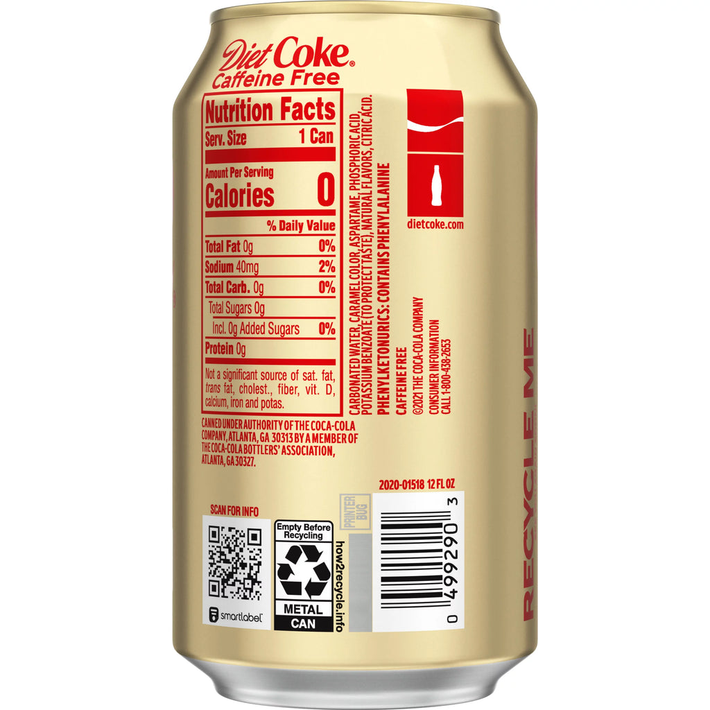 Caffeine Free 12oz Cans (Pack of 24) E479417