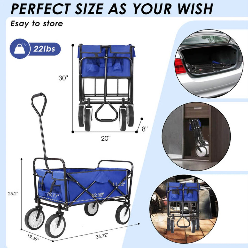Collapsible Outdoor Utility Wagon Cart L8231