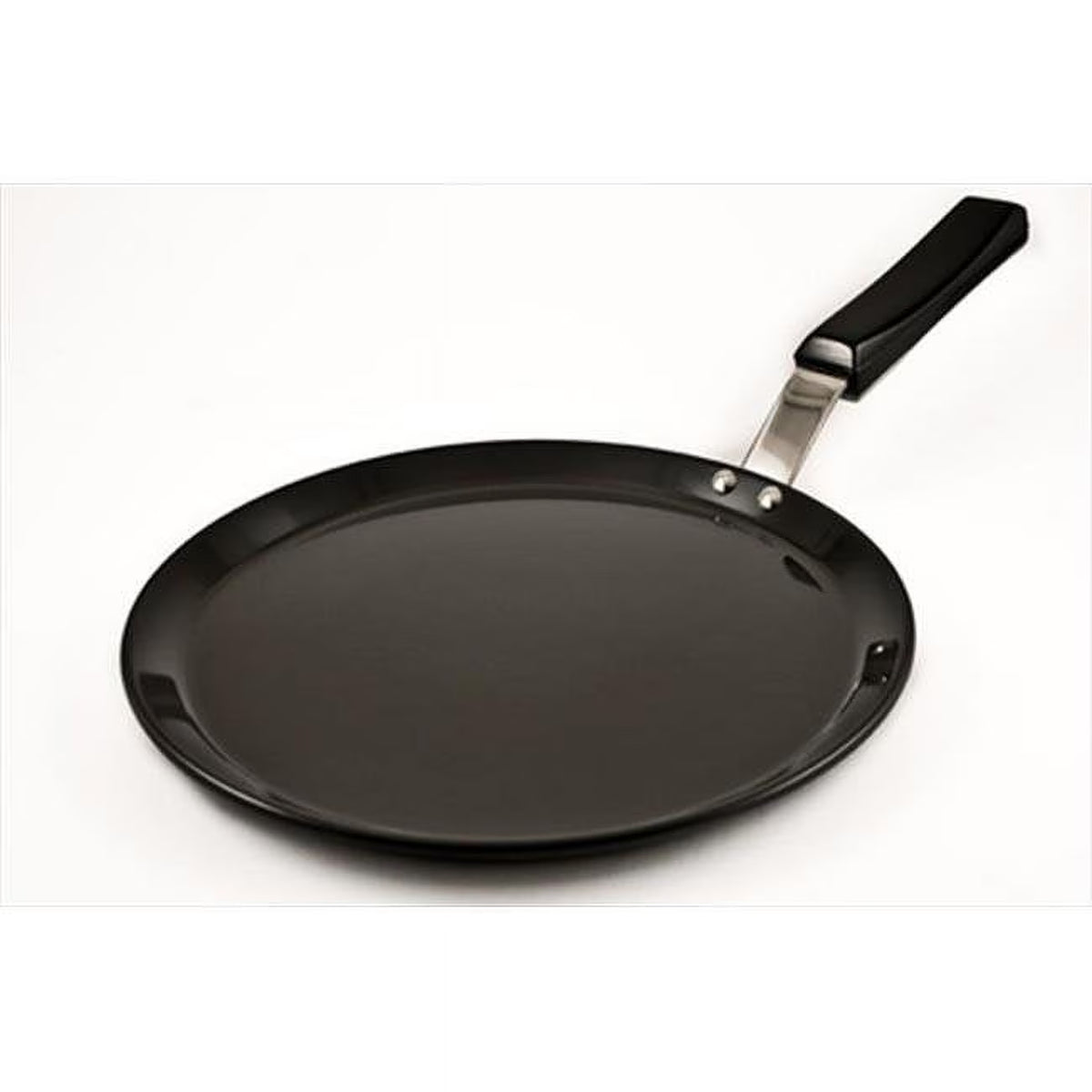 Black Flat Tava Griddle with Plastic Handle G3673