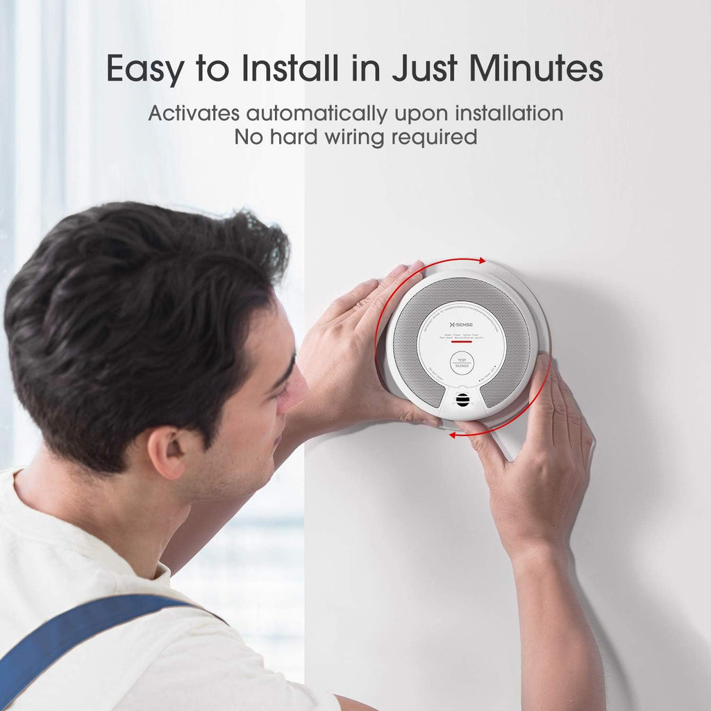 2-in-1 Smoke and Carbon Monoxide Detector Alarm V4281