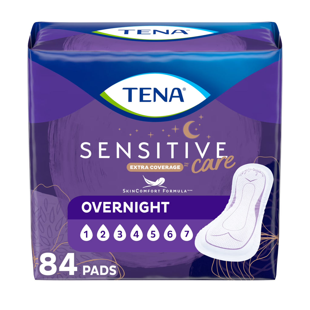 Overnight Incontinence Pads, 84ct O518