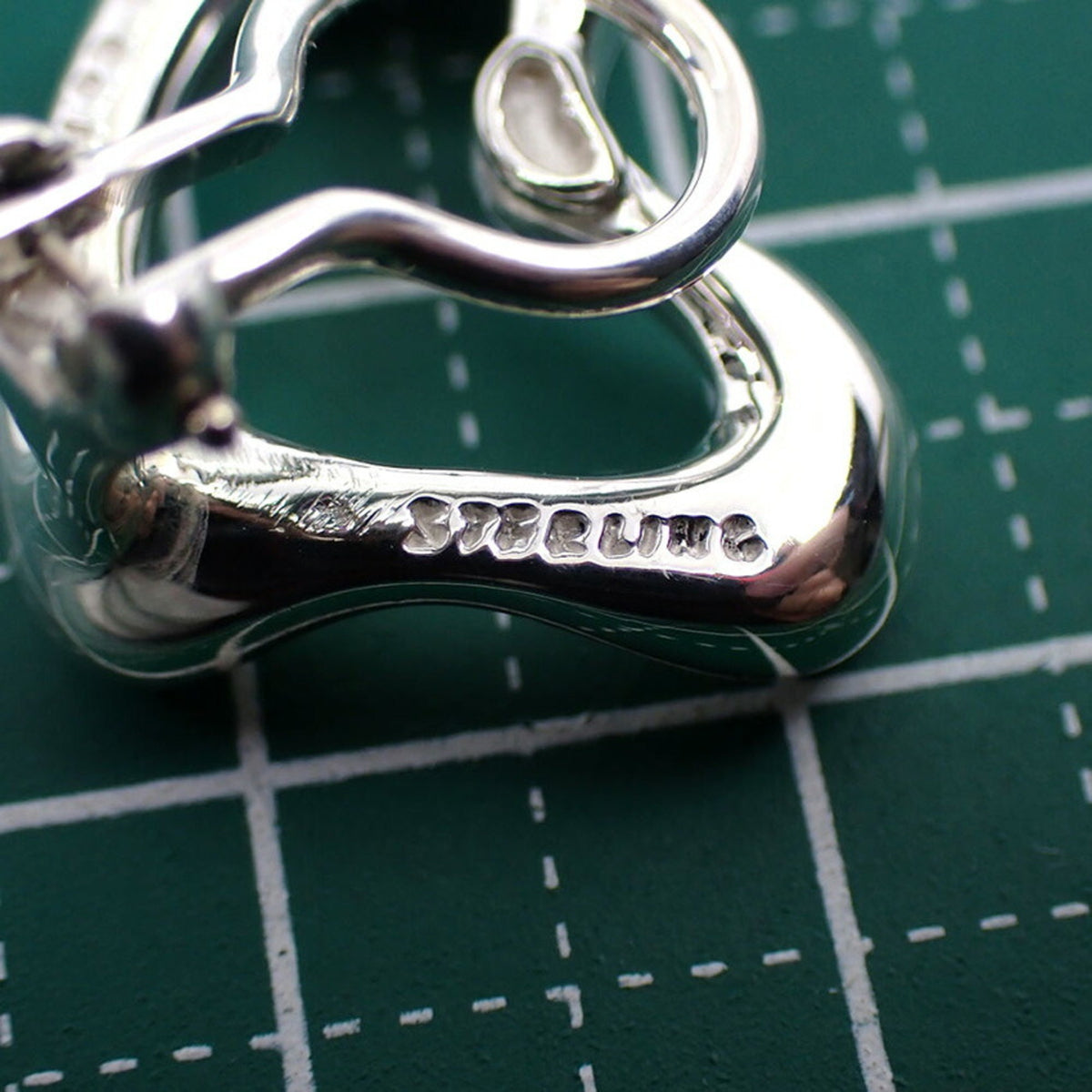 925 Open Heart Earrings H7738