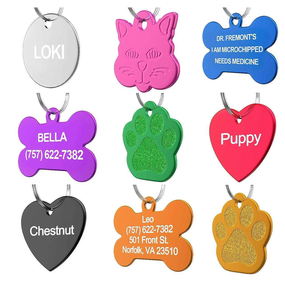 Custom Pet ID Tag V124116