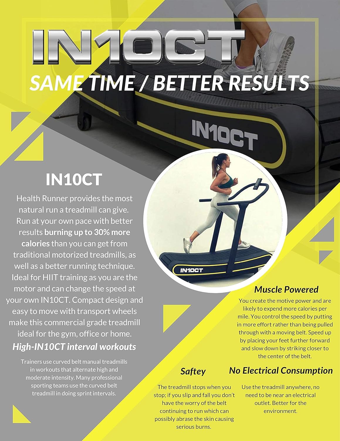 Curved Manual Treadmill with Curved Running Platform I320