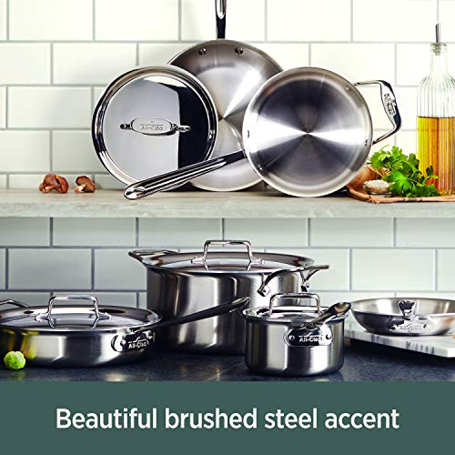5-Ply Brushed Stainless Steel Stockpot 8 Quart C802778